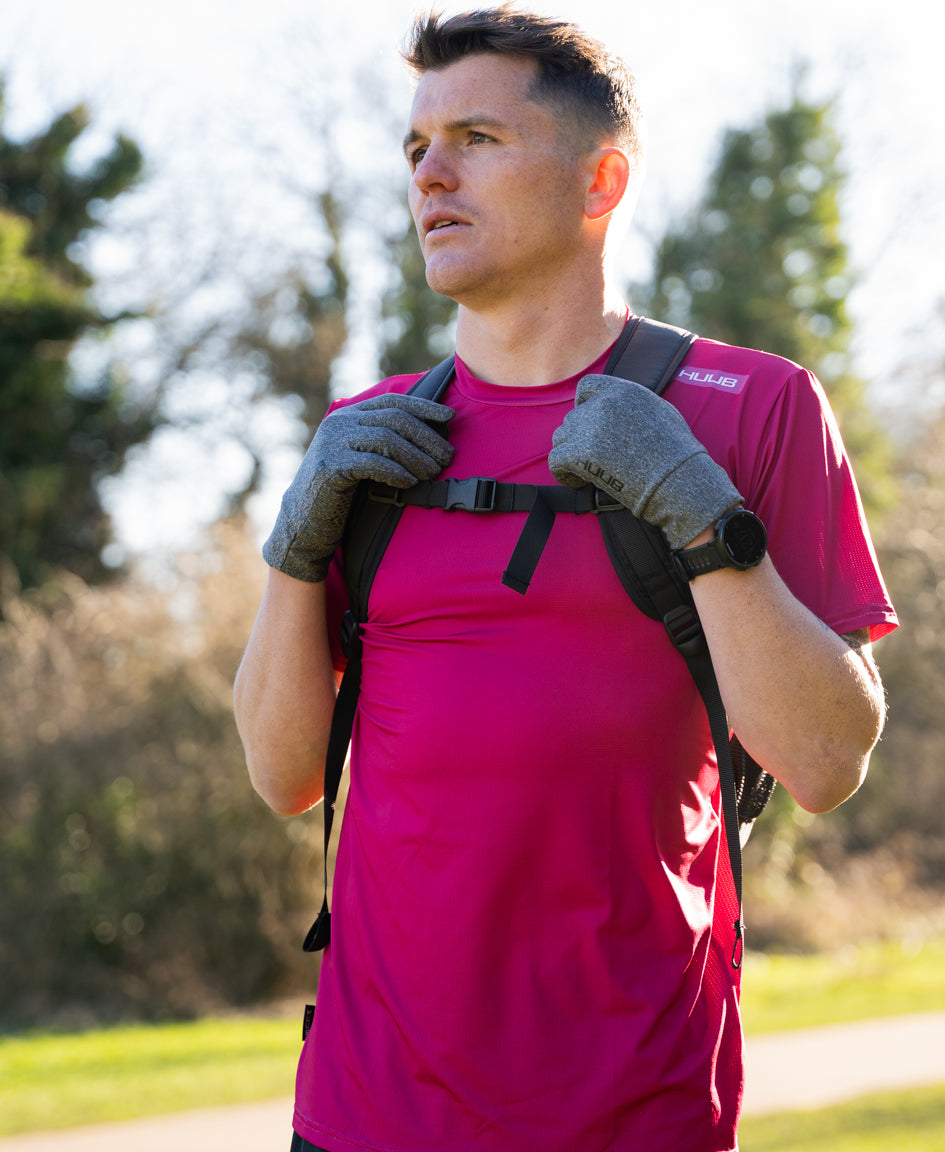 HUUB Running Bag – lightweight 12L, waterproof, padded shoulder pack for running, cycling, daily essentials