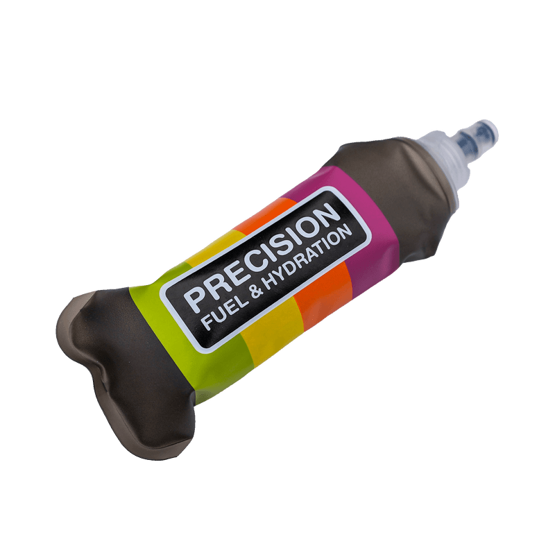Precision Fuel & Hydration PF&H Soft Flask, flexible water bottle with secure cap for on-the-go hydration.