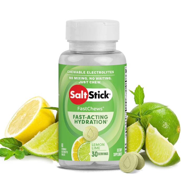 SaltStick Fastchews single-serve coconut pineapple flavor in a packet, designed for quick electrolyte replenishment.