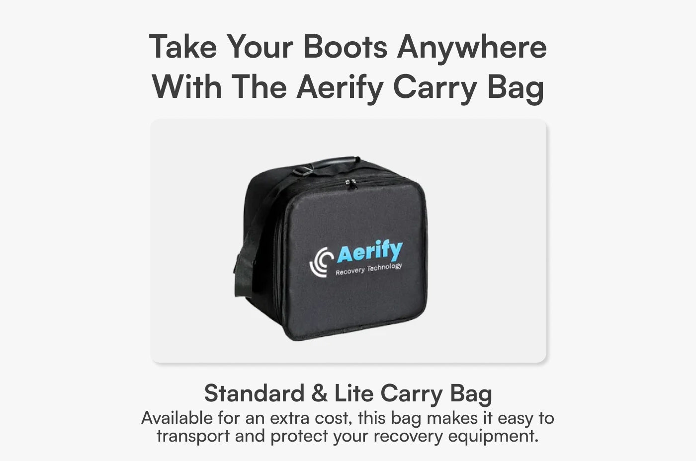 Aerify Lite Plug-In Compression Boots product image for S/M and L/XL size comparison.