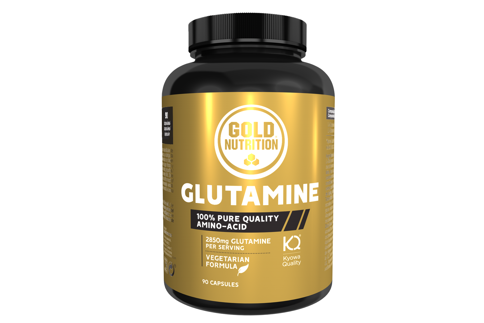 Glutamine capsules for muscle recovery and immune system support
