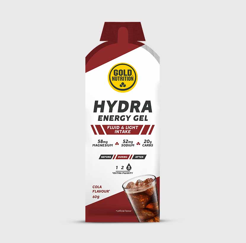 GoldNutrition Hydra Gel vitamins and supplements container with a vibrant label, designed for hydration and wellness.