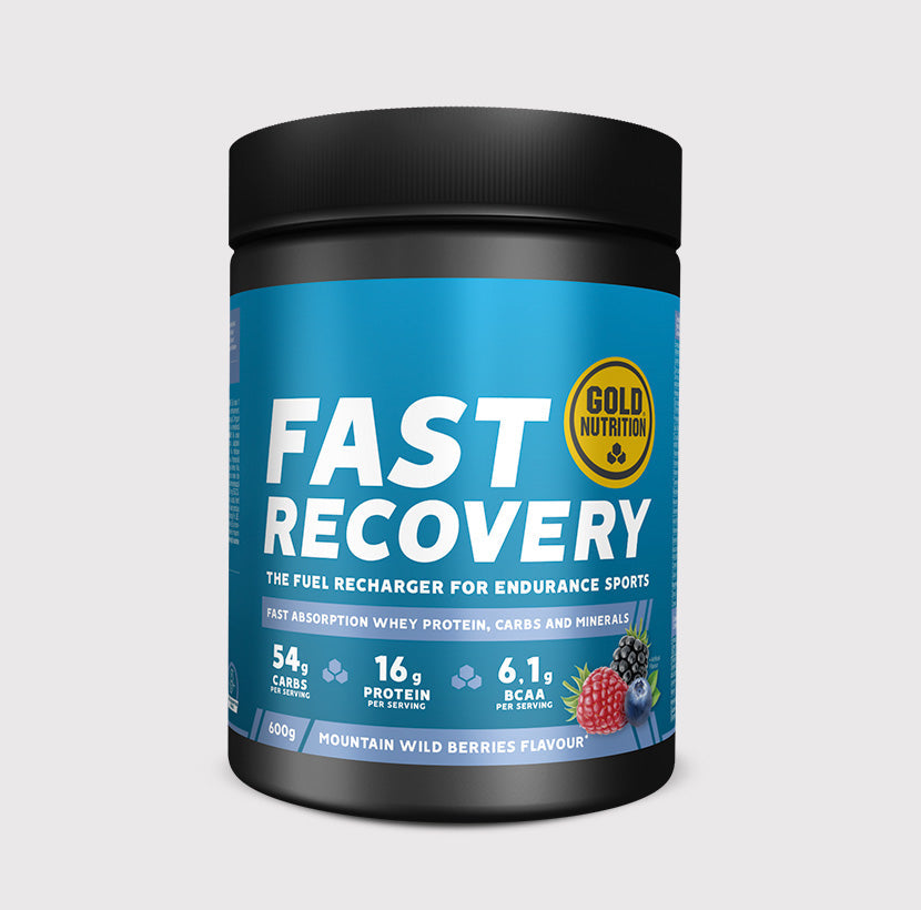 GoldNutrition FAST RECOVERY vitamins and supplements bottle with label, designed to support quick muscle and energy recovery.