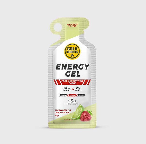 GoldNutrition energy gel packet of vitamins and supplements, with vibrant packaging and a dose of energy-boosting nutrients.