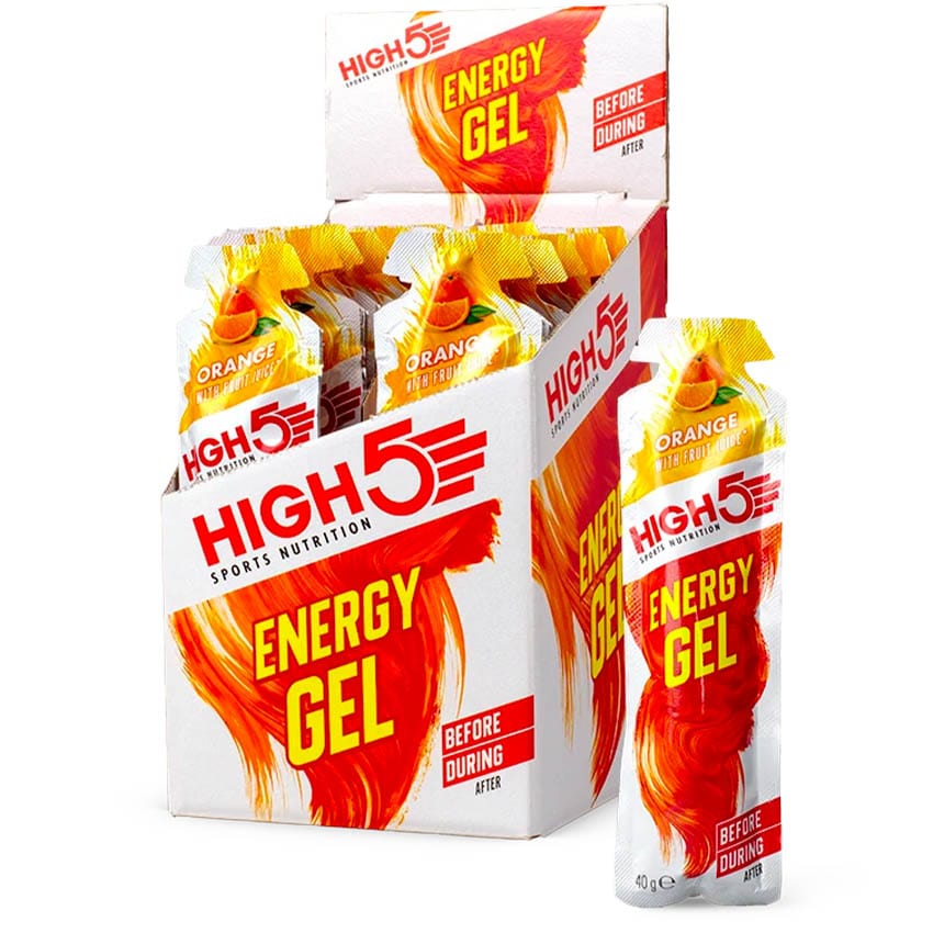 High5 Energy Gel packet showing vibrant packaging and easy-to-open design for quick energy boost during activities.