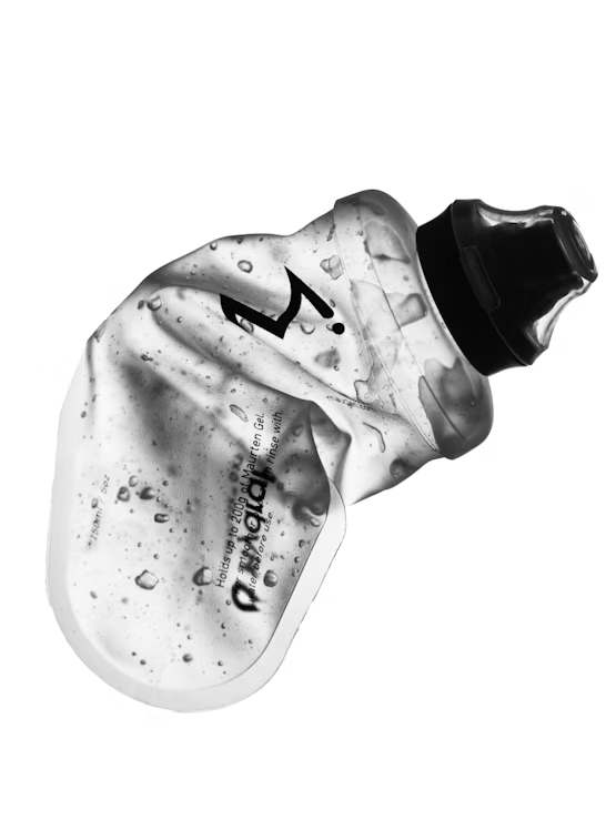 Maurten Gelflask 150ml sports hydration bottle with ergonomic design and secure cap for convenient energy gel fueling