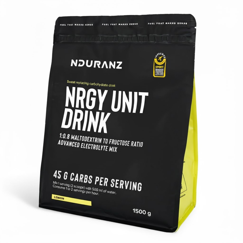 Energy Unit Drink by Nduranz in a sleek can, featuring vibrant branding and a refreshing design on a plain background.