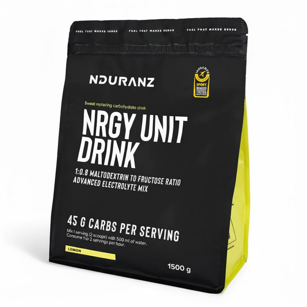 Energy Unit Drink by Nduranz in a sleek can, featuring vibrant branding and a refreshing design on a plain background.