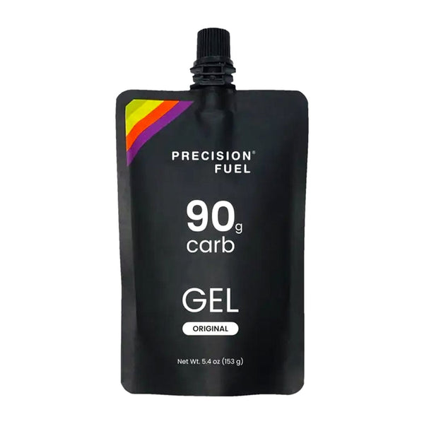 Single-serve PF 90 Gel by Precision Fuel & Hydration, a convenient energy gel for athletic performance and hydration.
