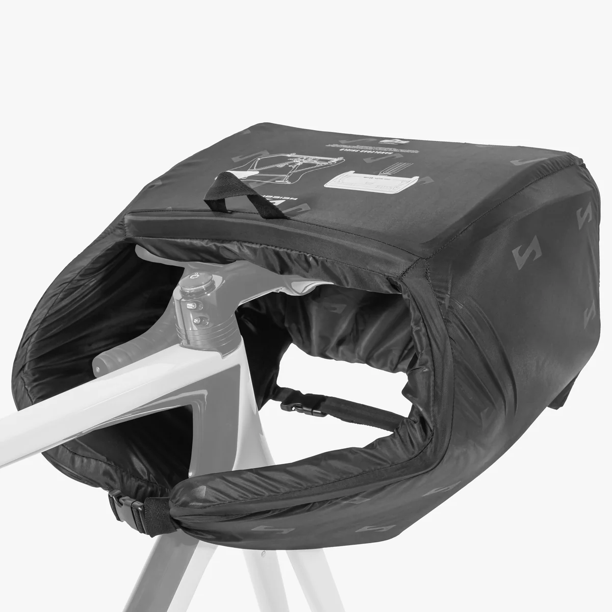 Scicon bicycle handlebar protector with padded cushioning and durable material, designed to shield handlebars from damage.