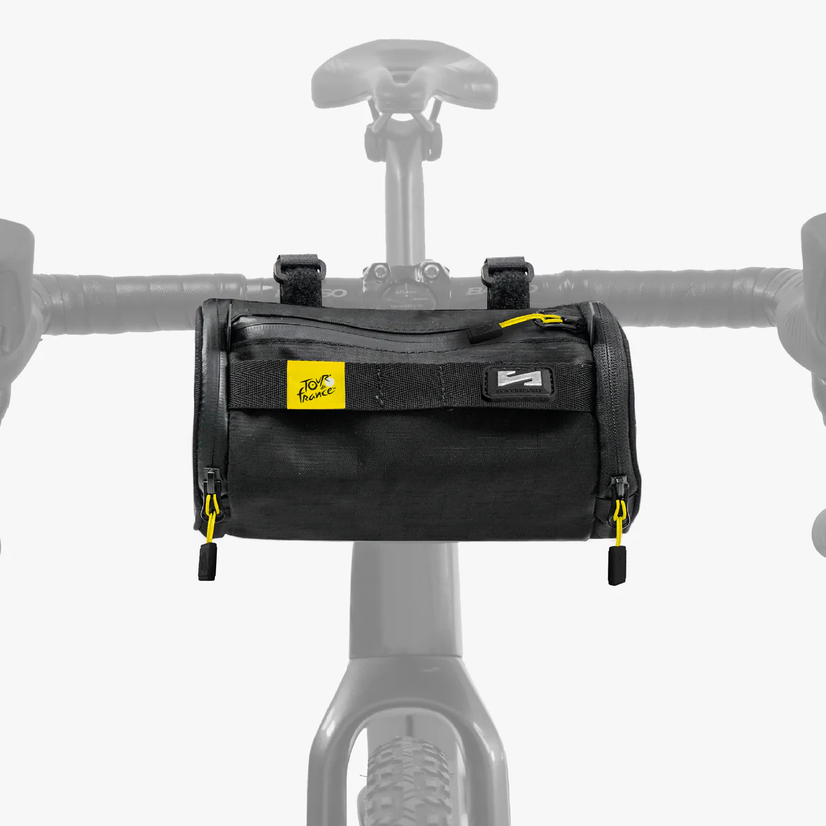 Scicon bike handlebar bag with adjustable straps and spacious main compartment for cycling essentials.
