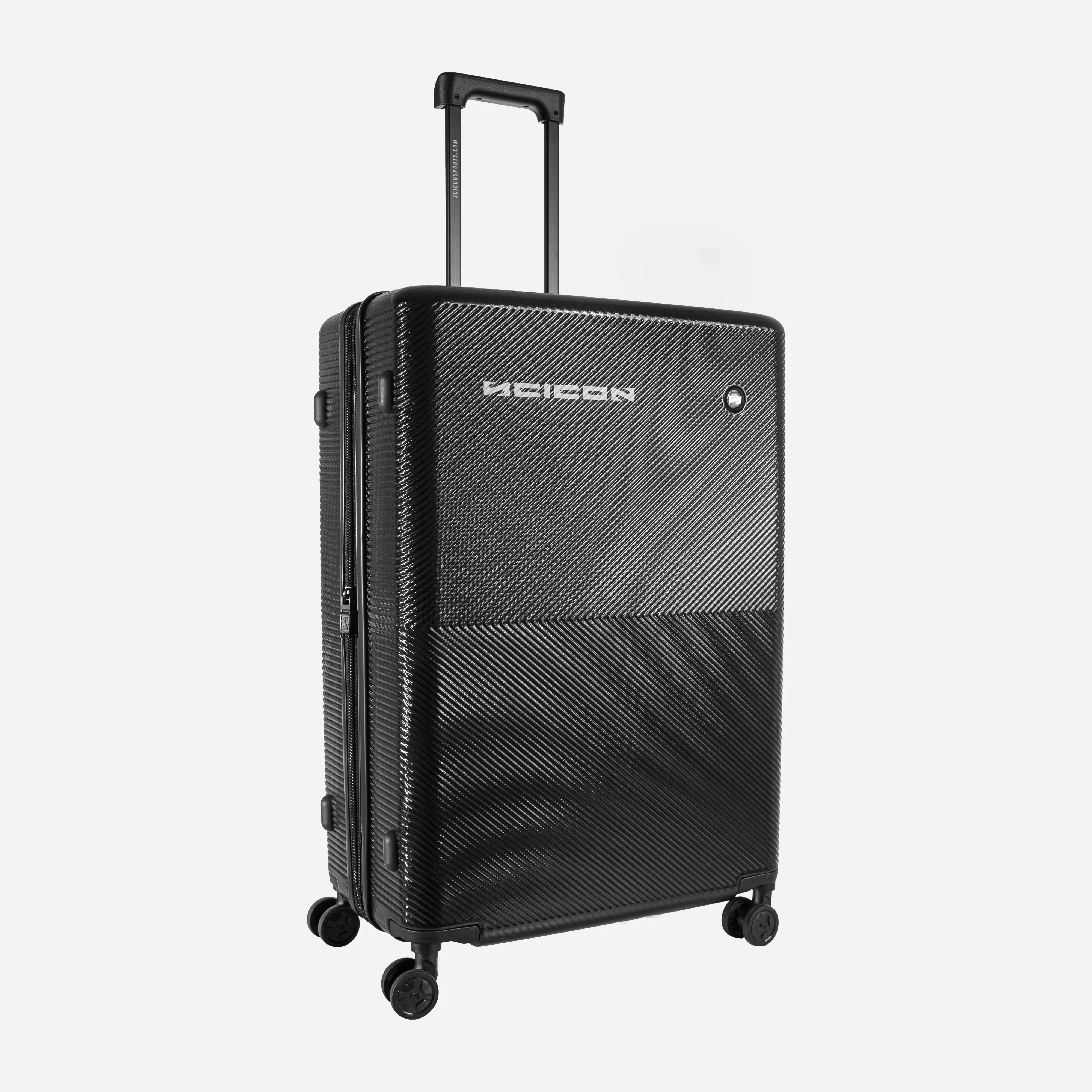 Expandable 100L Trolley by Scicon with sturdy wheels and handle, showcasing its spacious design and durable construction.